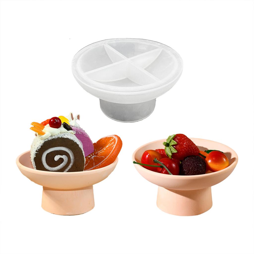 Silicone Mold for Making High Footed Bowl Serving Dish Epoxy Resin Mould Versatile Home Decoration Accessories