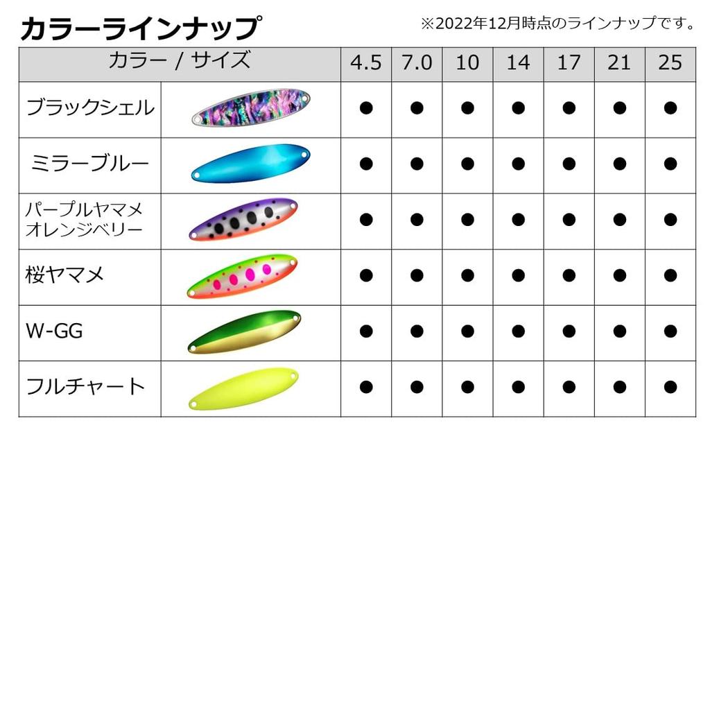 DAIWA Trout Chinook S Single Hook 10g Dopin Lure