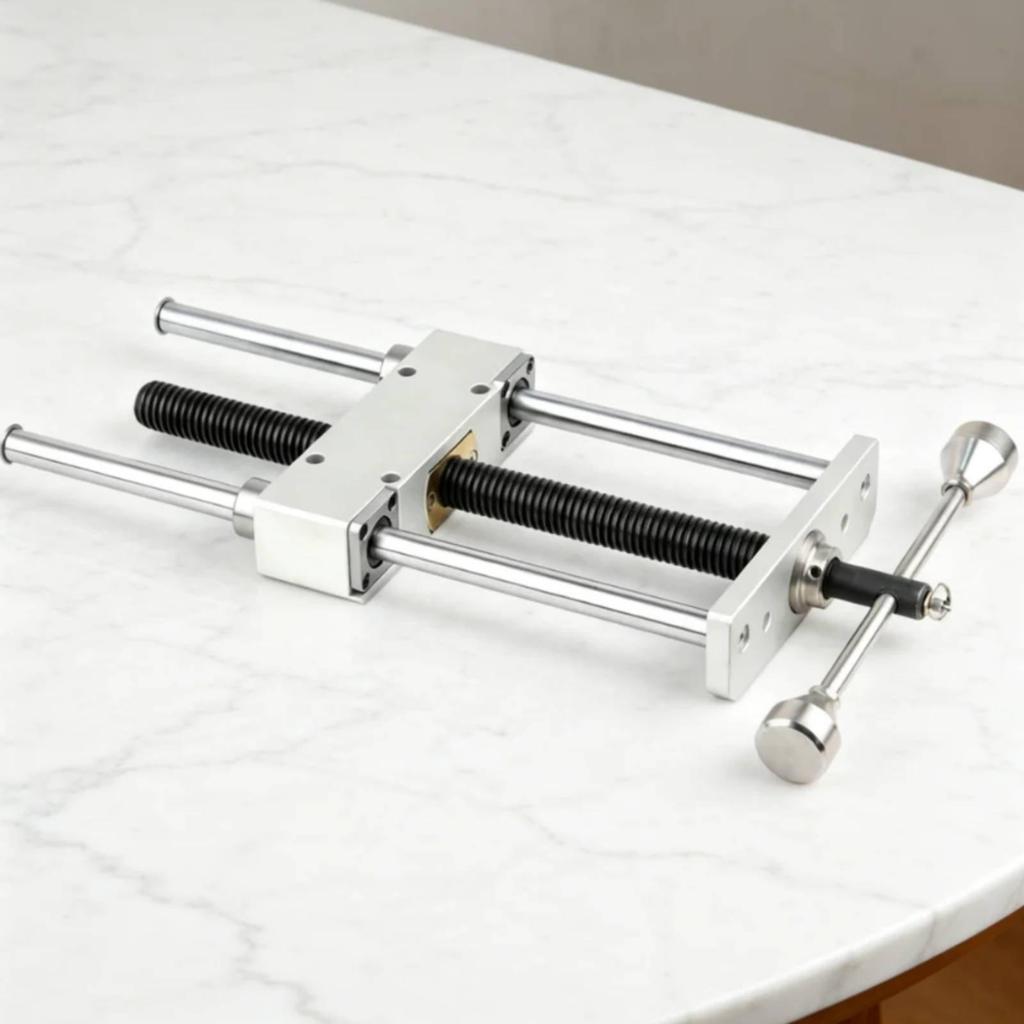 Twin Rod Bench Vise Precise Workholding Tool Rapid-Fasten for Workshop