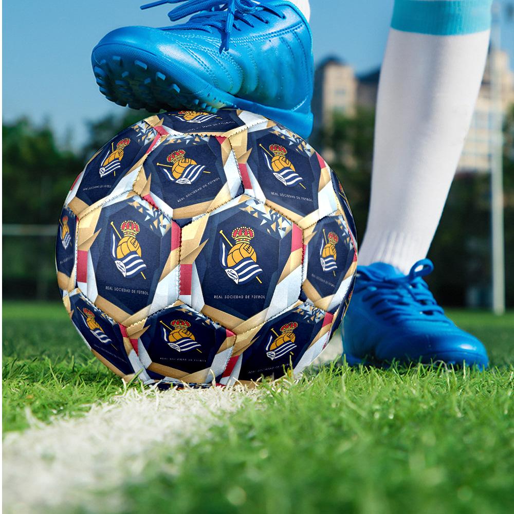 Real Sociedad FC Size 5 Standard Football Durable Training Match Soccer Ball for Adult Outdoor Sports