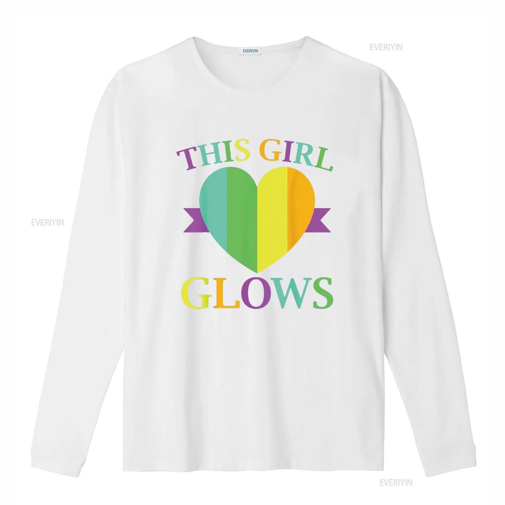 This Girl Glows Neon Lights Glow Party Lover T Shirt vintage Washed Comfortable Casual graphic homme fashion