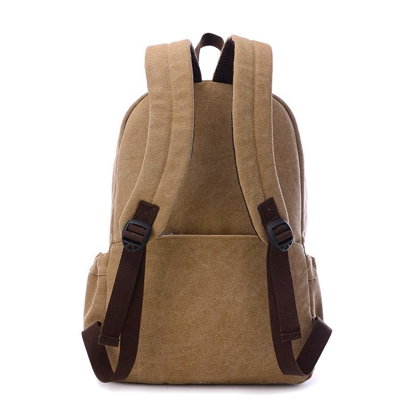 Bag Canvas Mens Vintage Backpack Rucksack Laptop Shoulder Travel Camping Bag