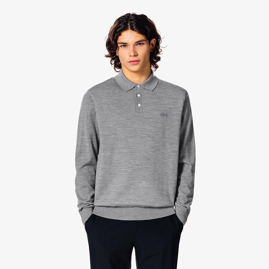[Lacoste] Мужской джемпер-поло с длинным рукавом AH880E-55NCCA 3