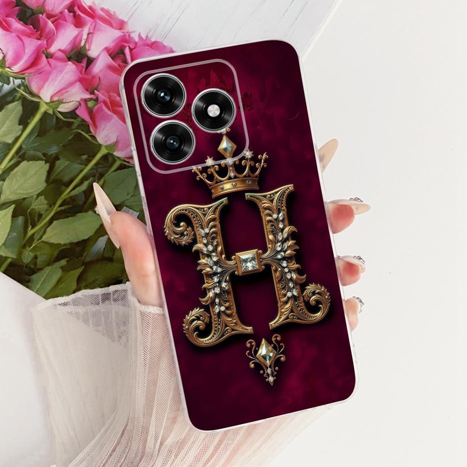 For Honor X5C Plus Case NLA-LX1 NLA-LX2P Cool Crown Letters Cover Soft Slim Phone Case For Honor X5C HonorX5C Plus X5CPlus Shell
