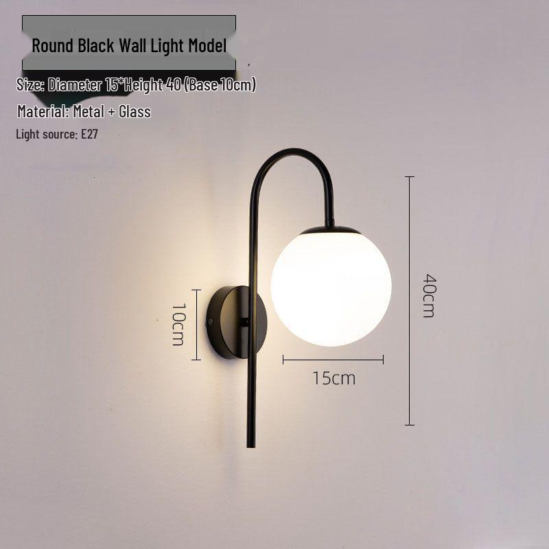 

Nordic Minimalist Light Luxury Wall Lamp for Living Room, Bedroom, Hotel, or Aisle Entrance. No Bulb Included
