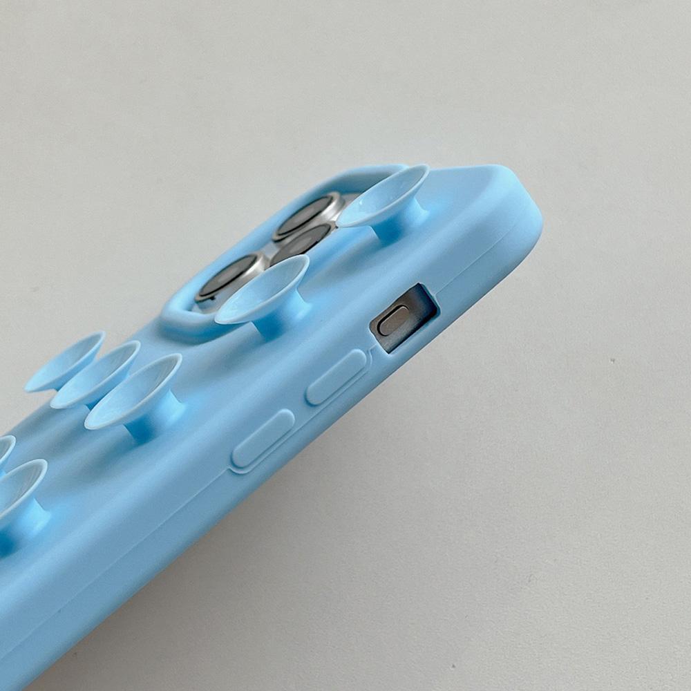 Suction Cup Soft Silicone Phone Case For iPhone 11 13 16 12 14 Pro 15 Pro Max Plus Anti-Slip Shockproof Bumper Candy Color Cover