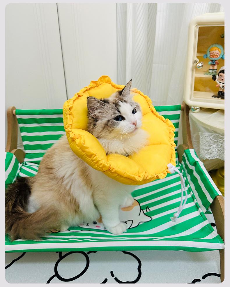 Waterproof Soft Elizabethan Cat & Kitten Collar: Anti-Lick Anti-Bite Neck Cone for Sterilization & Small Dog Protection.