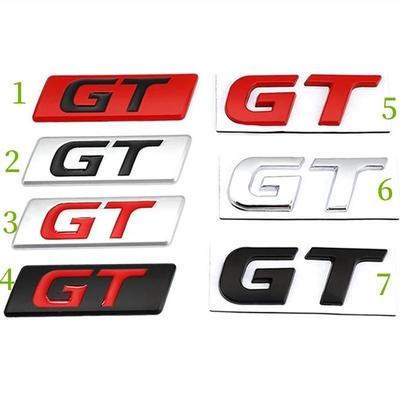 GT Logo Car Sticker Badge Emblem Decals