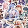 100pcs Cute Genshin Impact Stickers For Laptop Anime Game Decals Luggage Guitar Skateboard Stationery Children Sticker Toy S Kid Friendly Entertaining