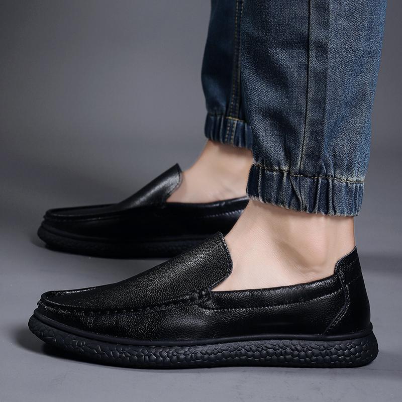 Fashion Genuine Leather Man Loafers Luxury 2024 Casual Shoes For Men Boat Shoes Handmade Men Slipon Driving Shoes Male Moccasins Zapatos