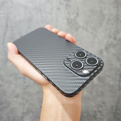 For IPhone 17 Promax Kevlar Carbon Brazing Pattern Phone Case for Apple 16 Matte 15 Ultra Thin PP Hard Case