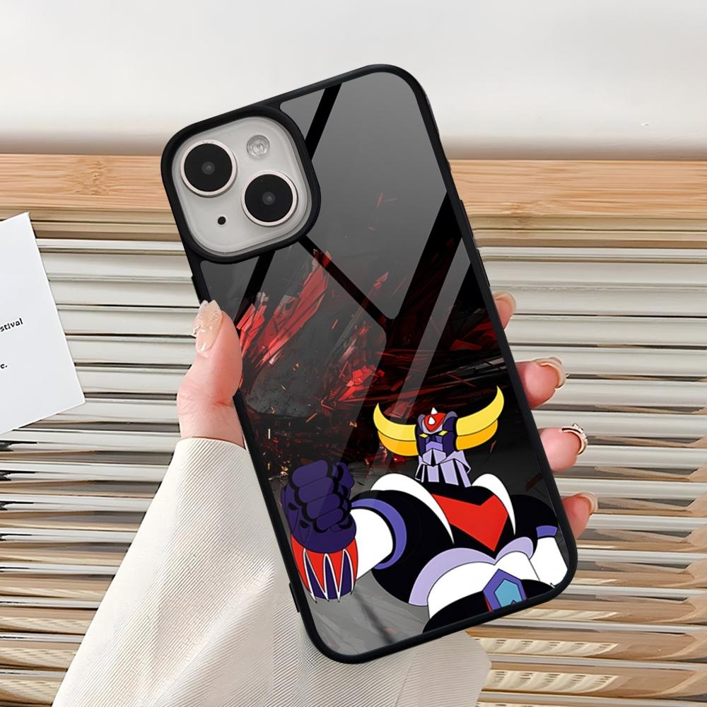 UFO ROBO GRENDIZER GOLDORAK Phone Case For Iphone 15 Pro Max 14 12 11 13 Mini 16 8 7 Plus X Xs XR PC+TPU Back Cover
