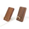 Wooden Desktop Phone Holder Black Walnut Small Tablet Holder Portable Lazy Phone Stand  Office