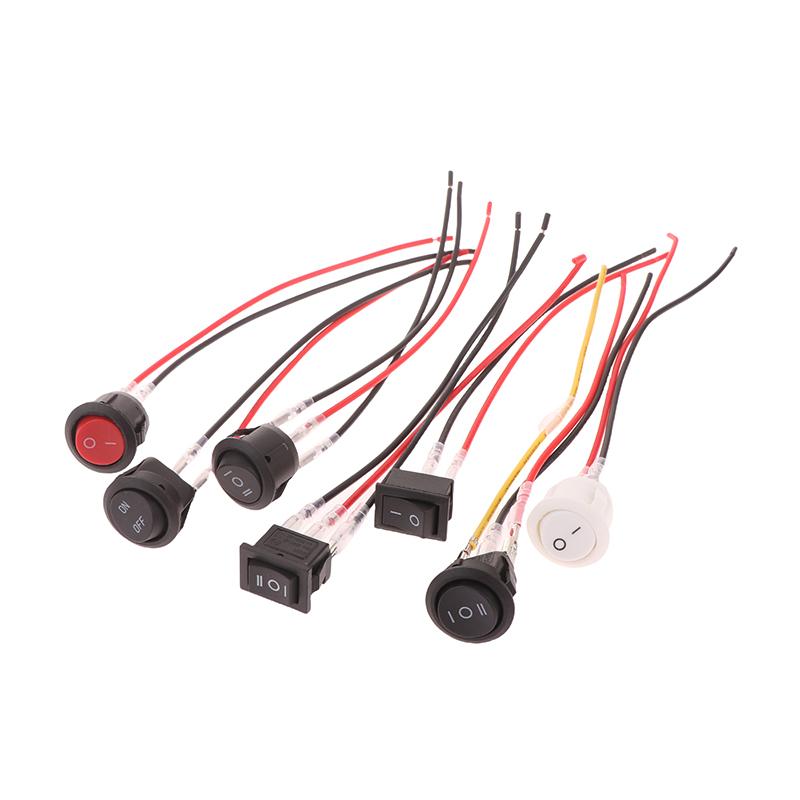 5 Stück Mini-Kippschalter 12 Volt Ein Aus Kippschalter Mit Vorverdrahteten Elektrischen Schaltern