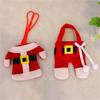 Nuova Moda 1 set 2 pezzi Vestiti di Natale pantaloni copri coltello e forchetta per Brincos Giorno di Natale Regalo per Ragazza