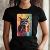 T-Shirt Women Owl with Sunglasses Motif Cotton Size XS To 3XLWill Be Opened In a New Window or Tab