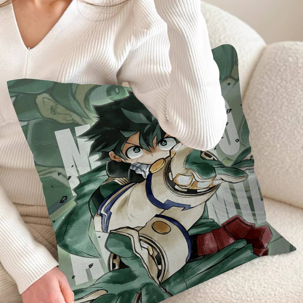 My Hero A-Academia Deku Cushion Cover Pillow Cover Decor Pillowcase Printed Cushion Case for Couch