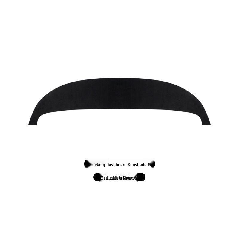Tesla Model 3/Y Refresh Dashboard Sun Shade Mat - Suede Console Protection Accessory