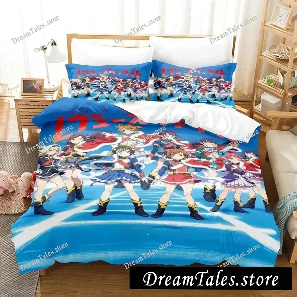 3D Printed Anime Revue Starlight Bedding Set Boys Twin Queen Size Duvet Cover Pillowcase Bed Kids Adult Home Textileextile741