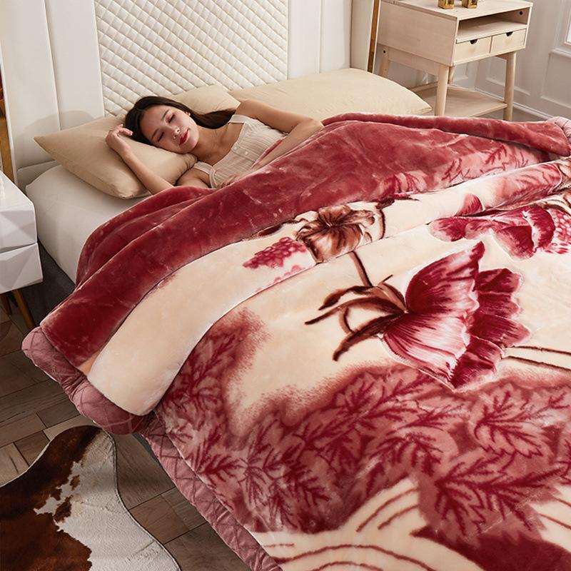 Raschel dvouvrstvá deka