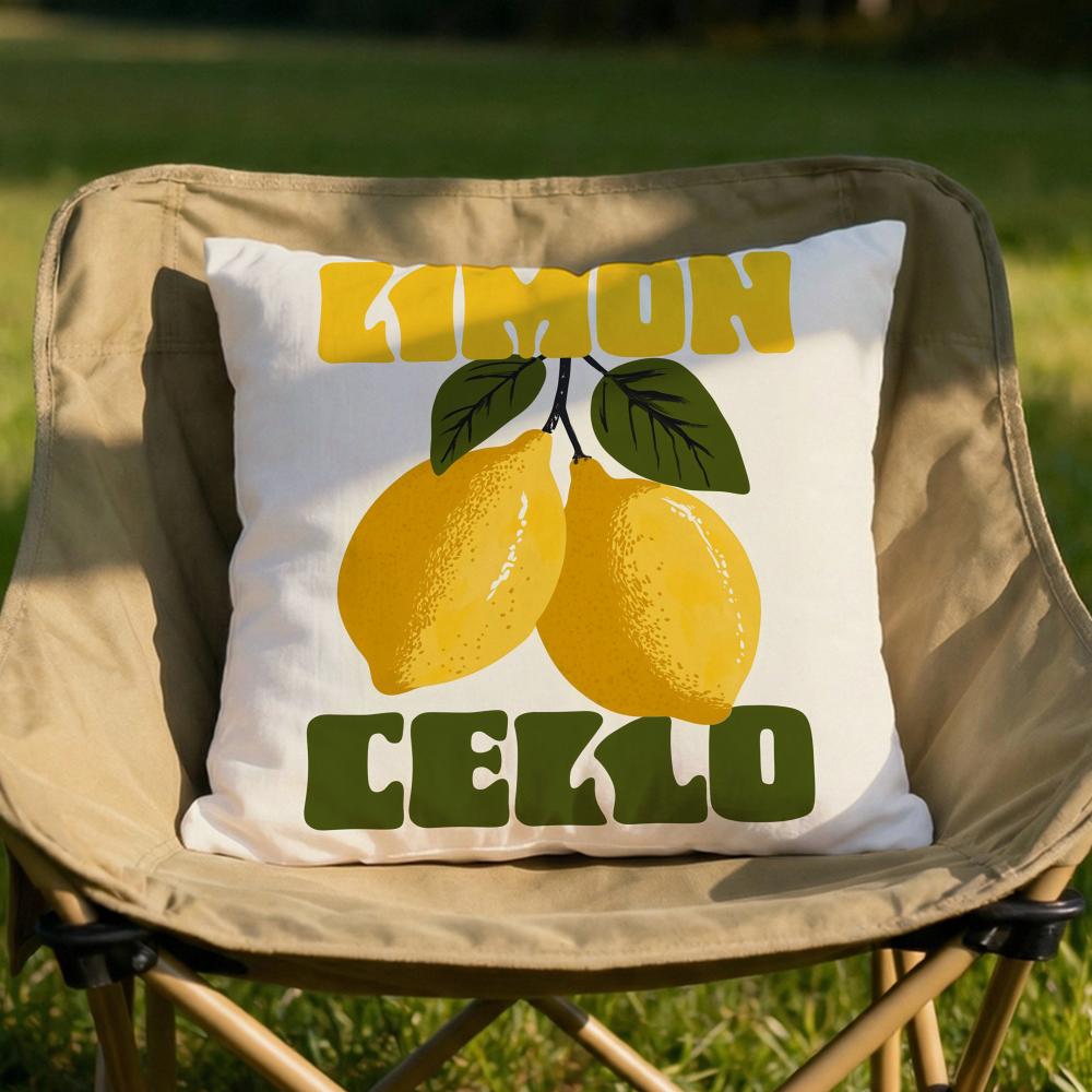 Limoncello Cocktail Cushion Cover Soft Reversible Durable Pillow Cover MultiScene Use for Home Car Daily Comfort