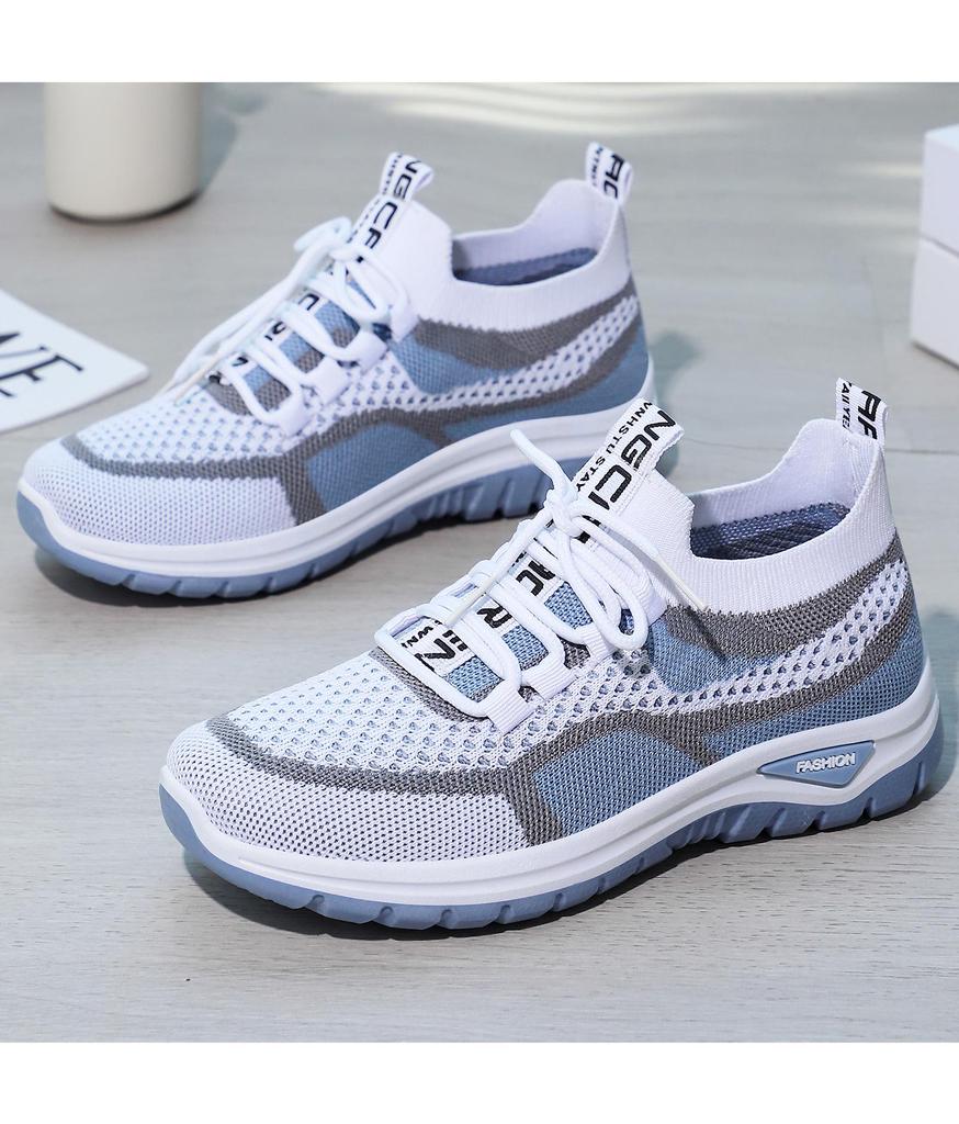 Women's Versatile Mesh Breathable Sneakers - Casual Soft Sole Lace-up Running Shoes