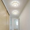 Modern Crystal Flower LED Ceiling Light - Decorative Lighting for Hallway, Corridor & Indoor Spaces