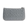 Coach Penn 21 Solid Color Embossed Letter Hardware Buckle Zipper Closure Cow Leather Armpit Bag Hand Shoulder Bag Small Size Women's Gray Blue