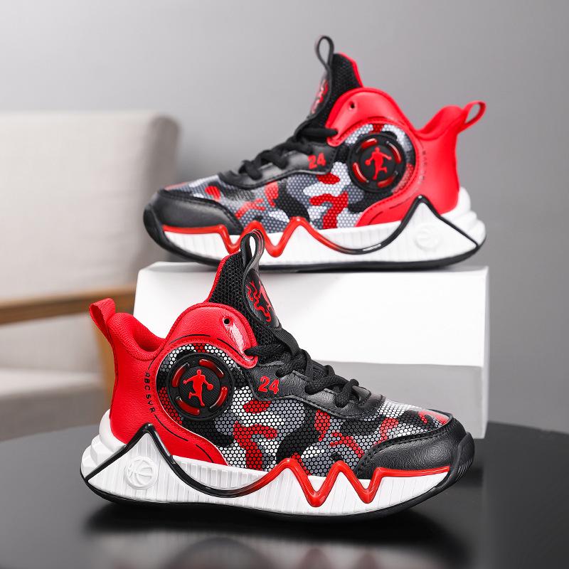 Boys' Lightweight Shock-Absorbing Basketball Running Shoes - Autumn/Winter 2025