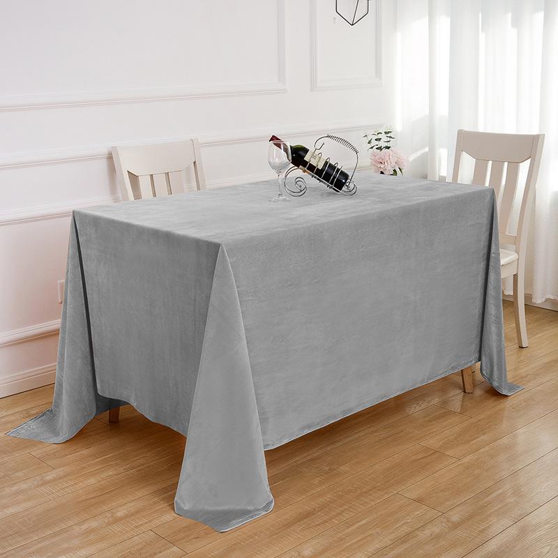 High-End Conference Tablecloth Office Rectangular Tablecloth Dark Green Dutch Flannel Event Sign-In Table Cover Velvet Table Cover