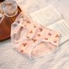 Female Spring and Autumn Bear Pure Cotton Comfortable Lace Edge Cute Student Underwear