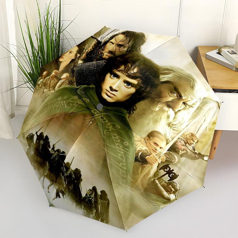 1pc The Fellowship of the Ring Automatic Opening and Closing Umbrella - Small Umbrella Suitable for Various Occasions G096