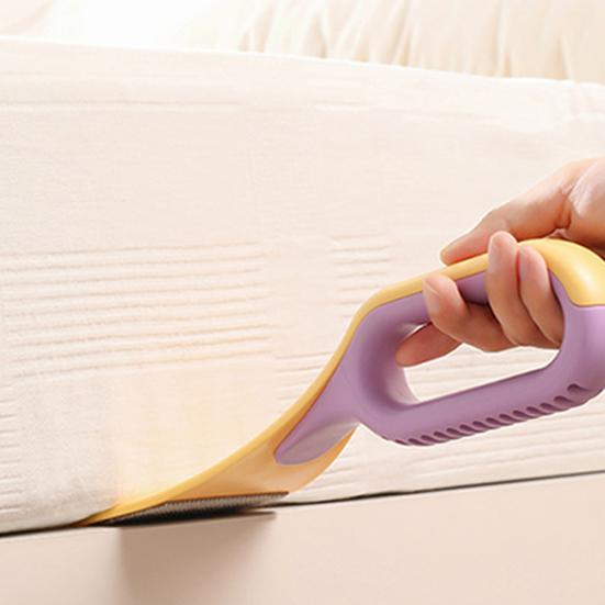 Mattress Lifter Tool for Changing Sheets, 2-In-1 Hair Removal Mattress Riser with Ergonomic Handle, Bed Maker Sheet Tucker Mattress Lifting Wedge