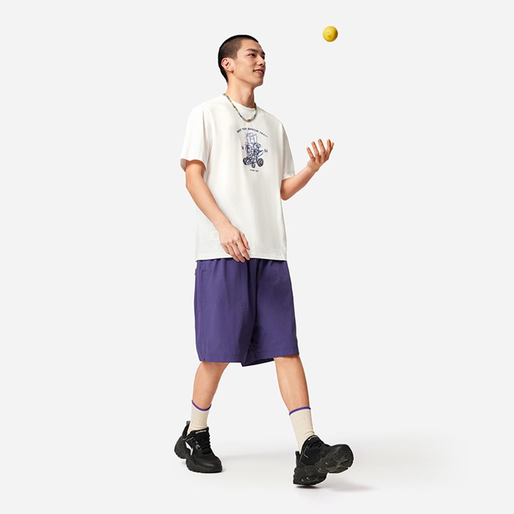 Li Ning X Disney Toy Story Series American Casual Fashion Simple Print Cool Dry Comfortable Breathable Round Neck Short Sleeve T-Shirt AHSV687-1