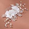 Retro Bridal Jewelry Handmade Comb Holiday Party Children's Performance Hair Accessories White Flower Pearl Hair Comb