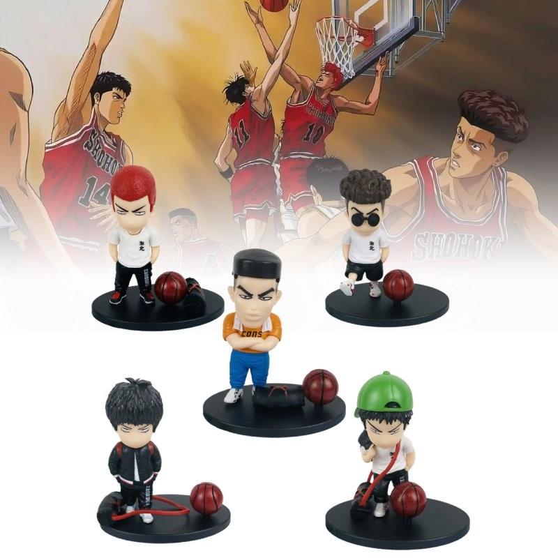 The 5pcs First Slam Dunk Role Pvc Toy Model Desktop Decoration Gift Christmas