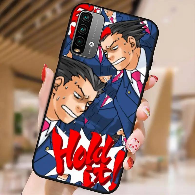 Ace Attorney Game Phone Case For Xiaomi9 10 11PRO LITE Redmi NOTE7 8 9 10A PRO K40 Poco3 Shell