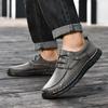 Retro Cow Leather Shoes Men Loafers Handmade Casual Leather Shoes Moccasins Men Flats Shoes