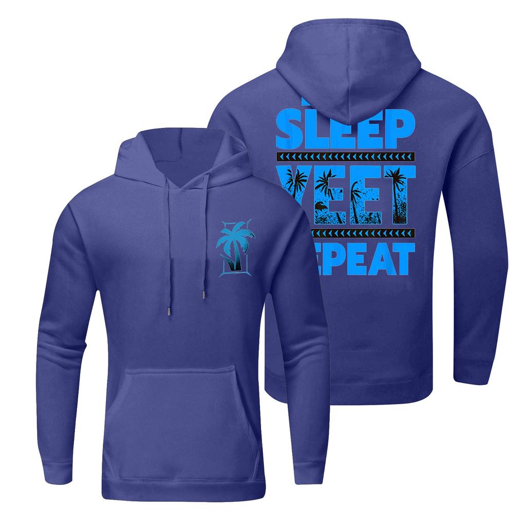 Wiosenna męska bluza z kapturem z nadrukiem, codzienna, luźna, opadające ramiona