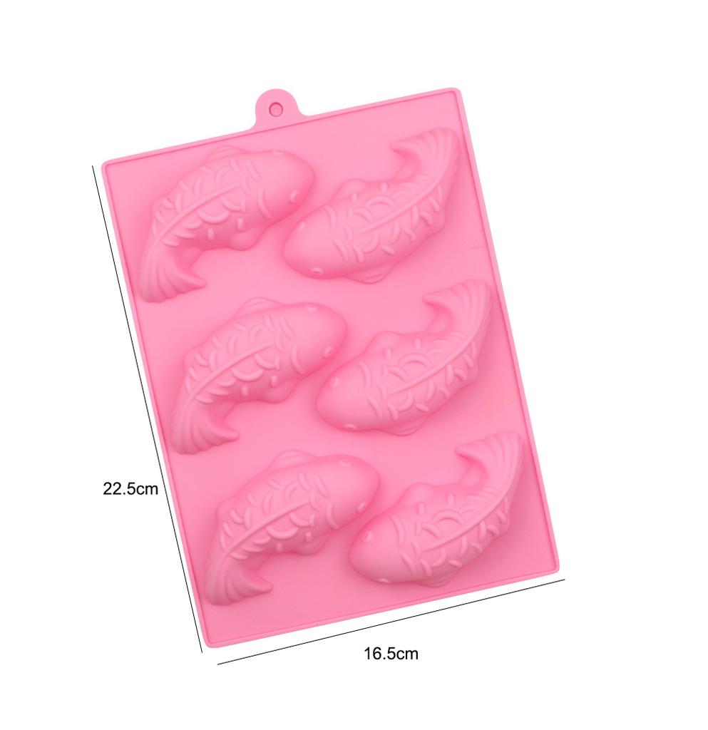 Under The Sea Chocolate Mold Carp Fish Soap Silicone Mould Marine Animal Ice Cube Tray Whale Dolphin Penguin Candy Gummy Tools