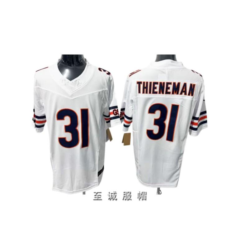 Chicago Bears Jersey de Fútbol Retro Vintage para Hombre Algodón Bordado Mezcla Ropa Deportiva para Aficionados