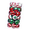 30PCS Xmas Balls Ornaments 2.4 Inch Plastic Multi Color Xmas Tree Hanging Balls for Holiday