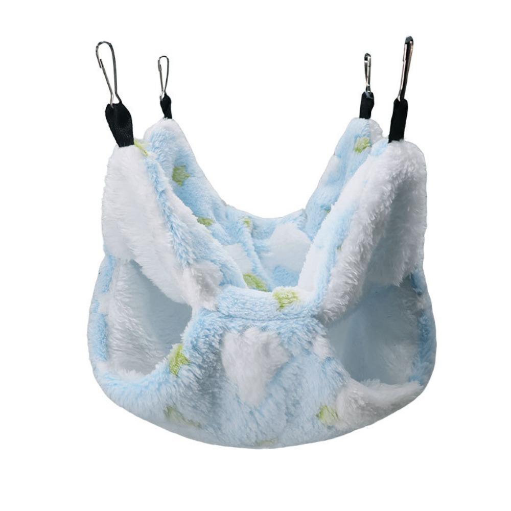 Soft Plush Guinea Pig Hammock Double Layer PET Sleeping Pouch Premium Hanging Warm Bed  Climbing