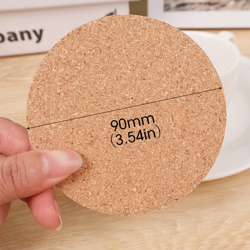 

Cork Coaster Natural Round Square Wooden Cup Mat Tea Coffee Mug Drinks Holder Heat Insulation Pads Table Decoration Wholesale 1PC&Thickness of 3mm