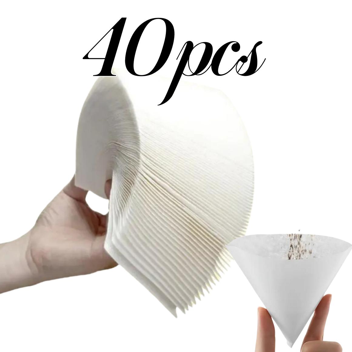 

80 шт. Фильтр для кофе V-Cup, фильтр для эспрессо-машины, кофейник, фильтры для кофемашины, чашка конической формы, натуральная бумага для капельного приготовления кофе M