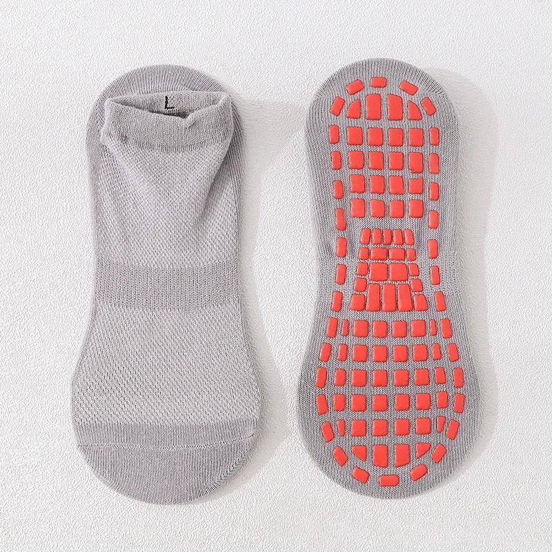 Kids Adults Anti-Slip Sock Trampoline Sock Cotton Breathable Short Socks Elasticity Boy Girl Outside Family Sports Yoga Socks