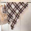 Plaid scarf women's triangle scarf scarf fashionable warm light luxury versatile commuter imitation cashmere autumn and winter new shawl