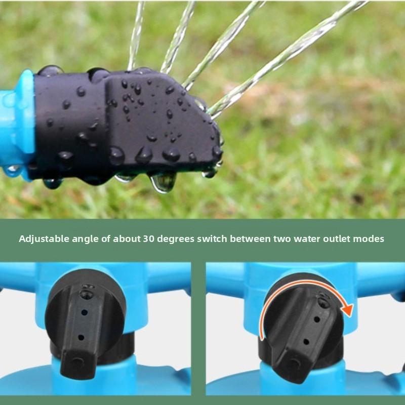 Automatischer Sprinkler, 360 Grad automatisch rotierende Wassersprüh-Sprinklerdüse, Gartenrasen, Gartenbewässerung, Bewässerungszubehör