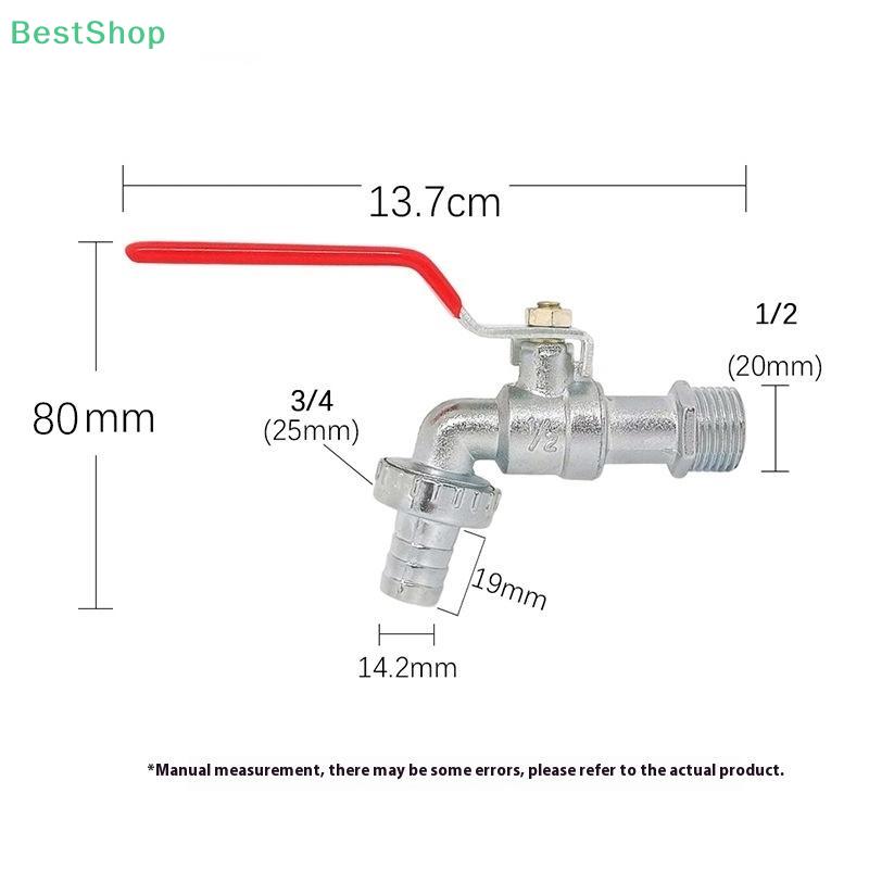 1/2'' Garden Irrigation Brass Faucet IBC Tank Water Tap Single Outlet Valve Replacement Outdoor Balcony Accessor
