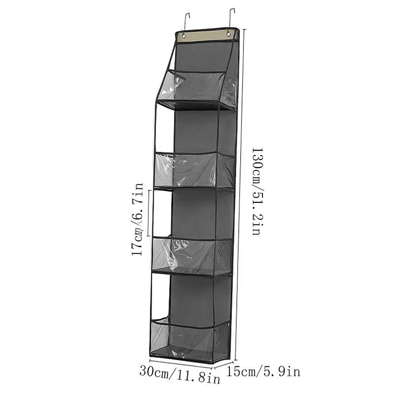Multi-functional Fabric Hanging Bag for Behind the Door Multi-layer Storage Hanging Bag Miscellaneous Organizer Storage Hanging